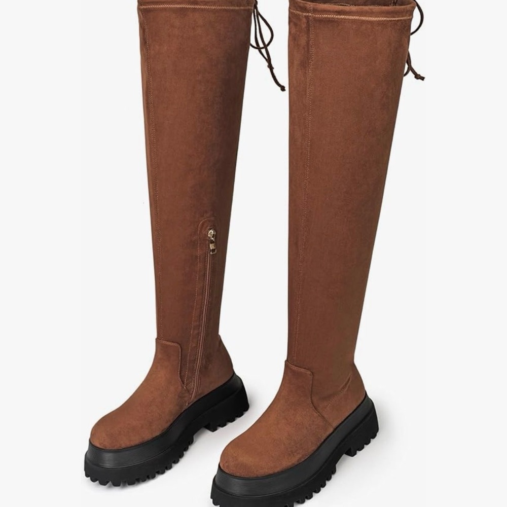Brown Over-the-Knee Boots